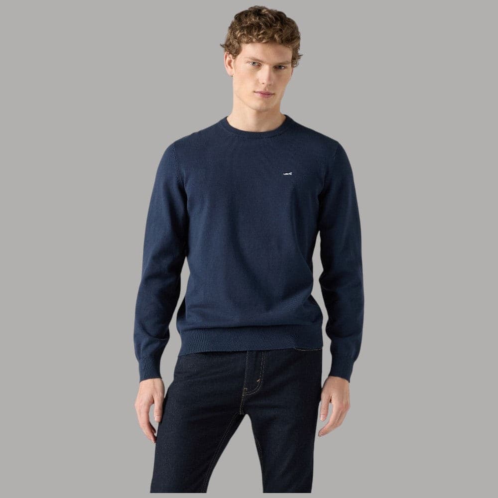 Pullover Levi's Housemark in cotone con logo ricamato - 6