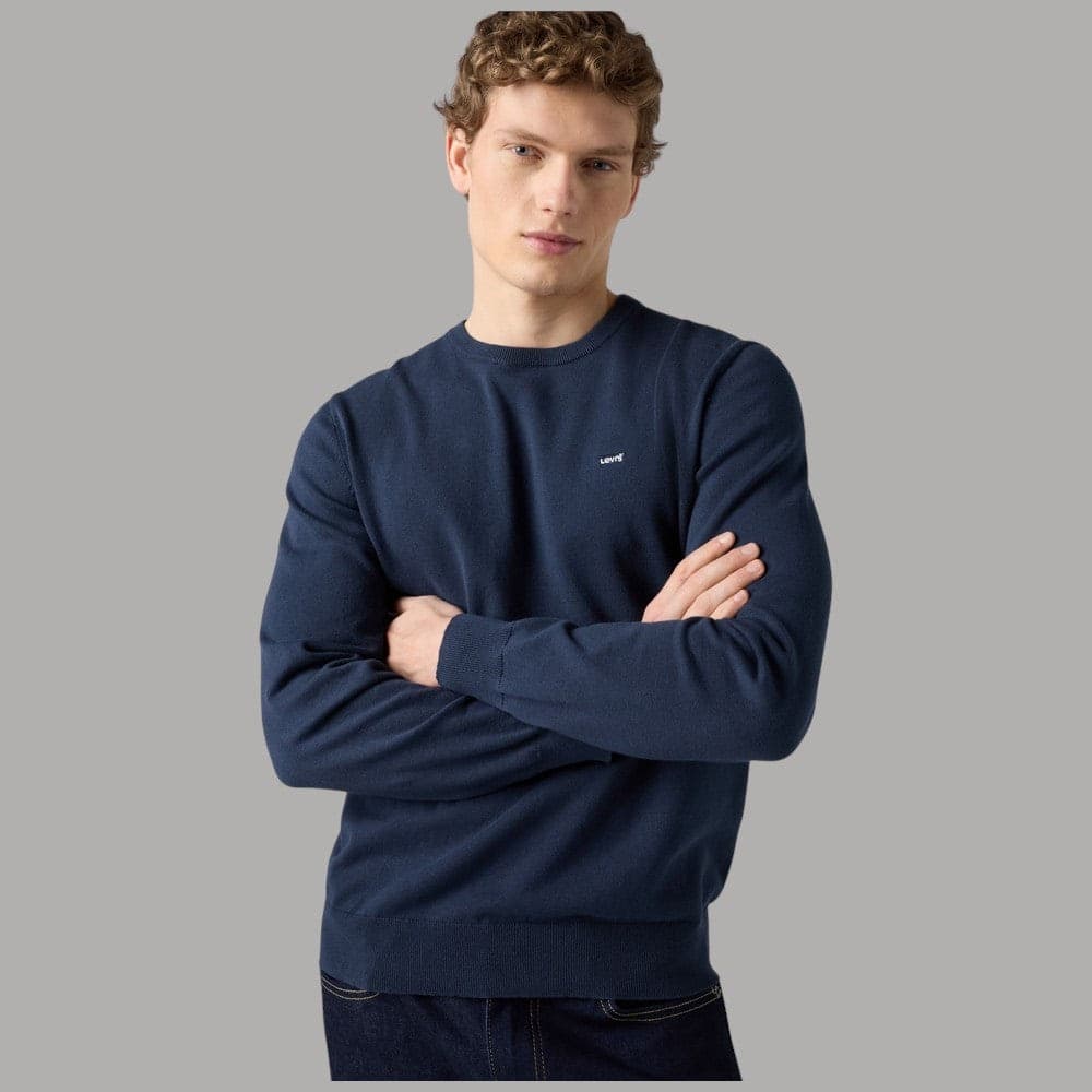 Pullover Levi's Housemark in cotone con logo ricamato - 7