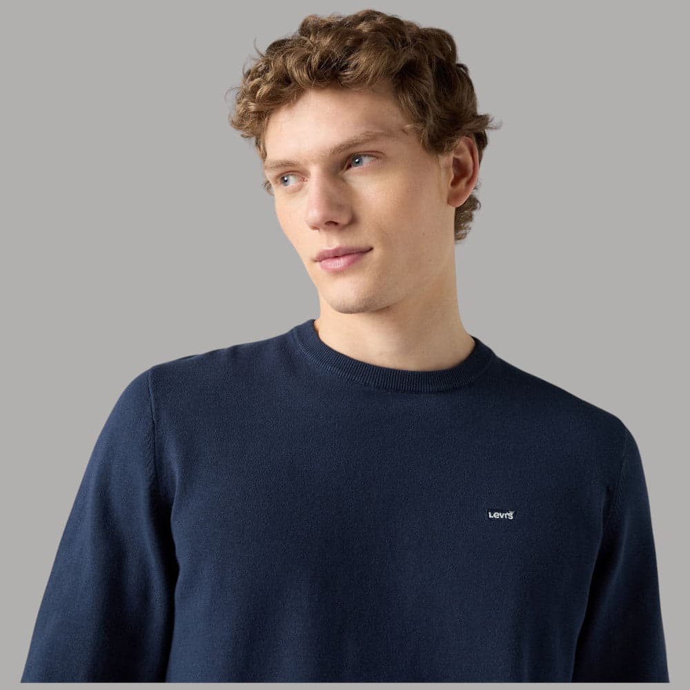 Pullover Levi's Housemark in cotone con logo ricamato - 8