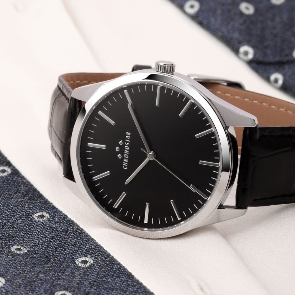 Orologio Chronostar Classique Uomo Nero Pelle (R3751298010) - 4