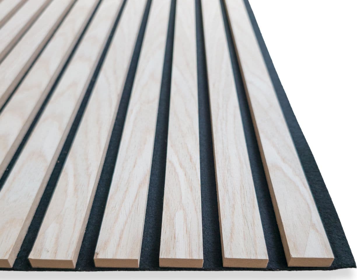 Pannello acustico a lamelli in vero legno di Rovere naturale, fibra di legno e feltro – 12 × 600 × 2900 mm – 1,74 m² - 7
