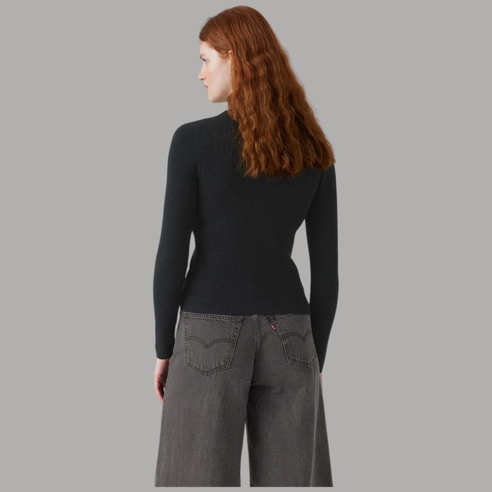 Maglia girocollo Levi's a coste slim Taupe - 4
