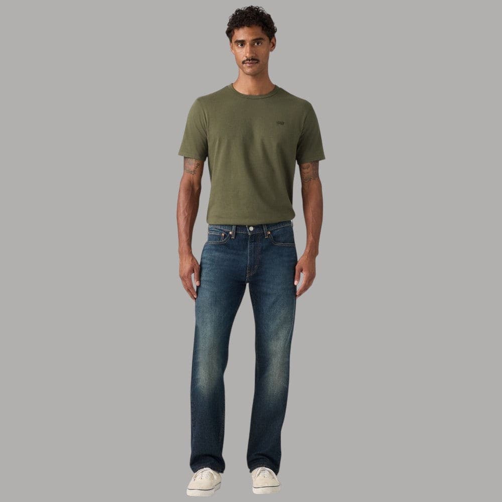 Jeans Levi's 505 Regular a gamba dritta blu - 2