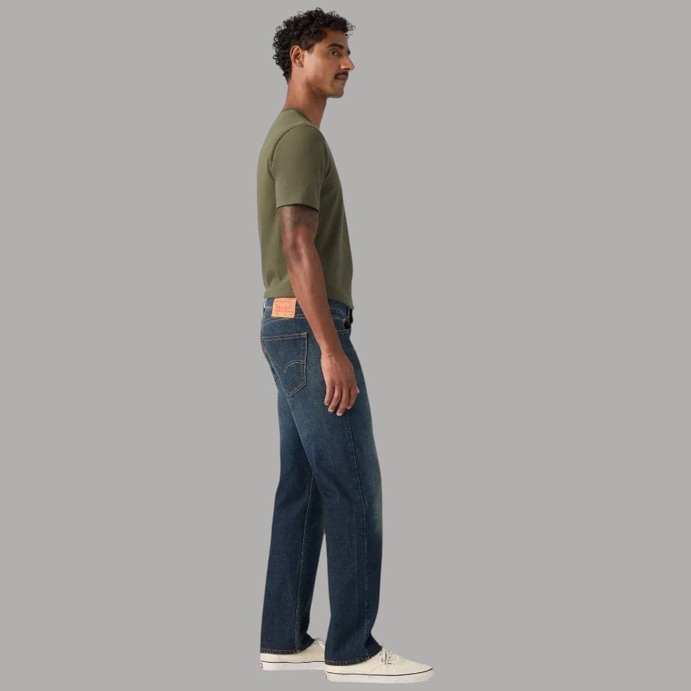 Jeans Levi's 505 Regular a gamba dritta blu - 3