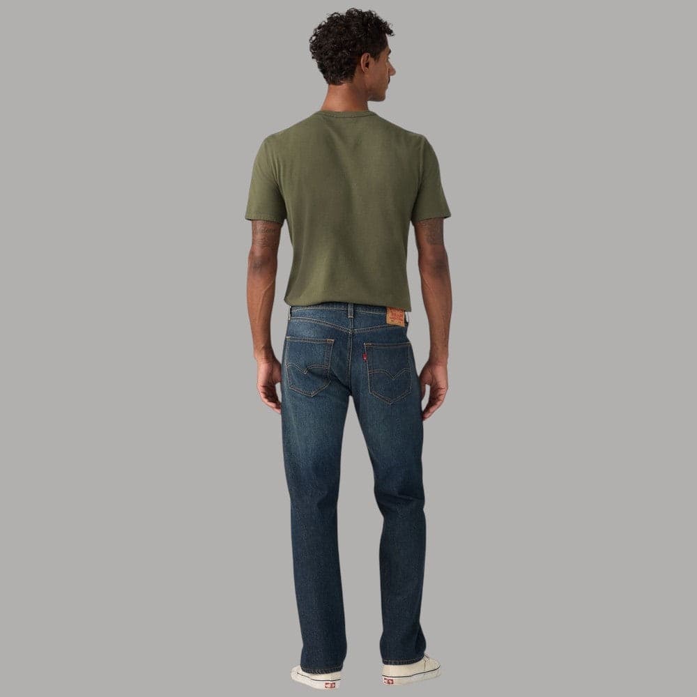 Jeans Levi's 505 Regular a gamba dritta blu - 4