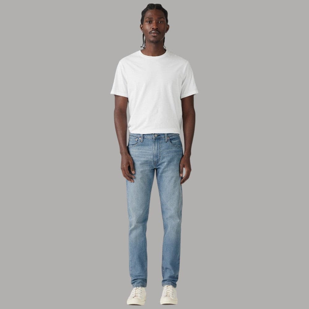 Jeans Levi's 512 slim tapered in cotone blu - 4