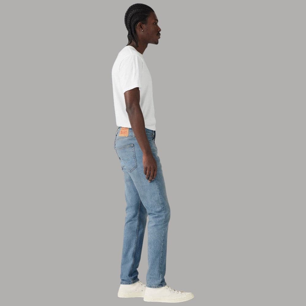 Jeans Levi's 512 slim tapered in cotone blu - 5