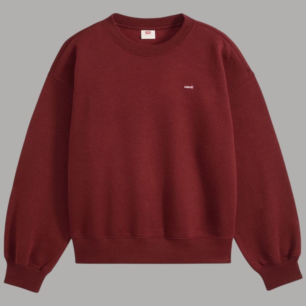 Felpa girocollo Levi's Everyday in cotone Borgundy - 5