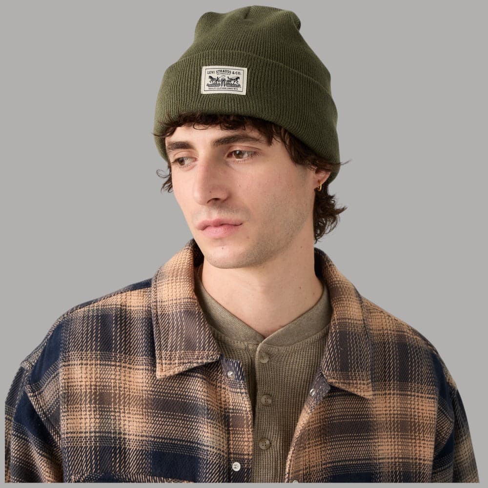 Berretto Levi's Embarcadero con risvolto e logo Two-Horse Pull - 12