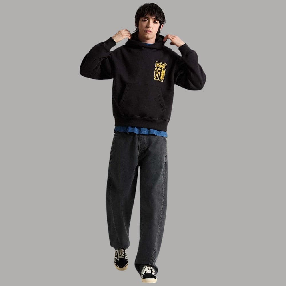 Felpa Vans Cut and Paste oversize con cappuccio e stampa - 5