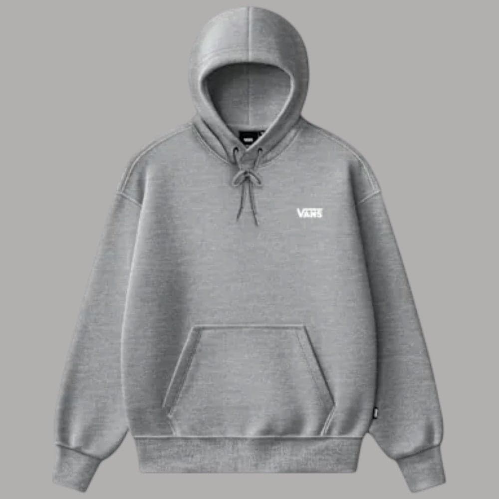 Felpa con cappuccio Vans Left Chest II in cotone grigio - 2