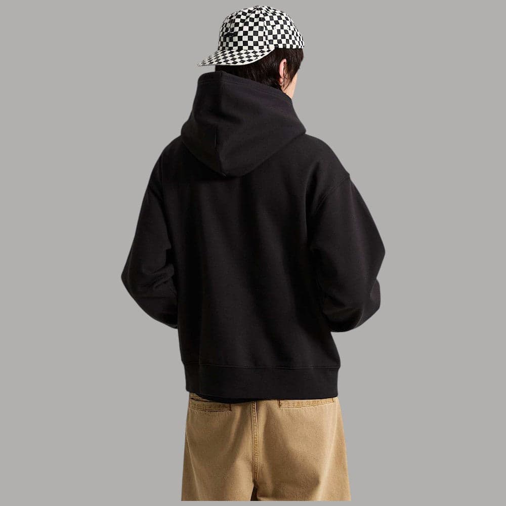 Felpa con cappuccio Vans Left Chest II in cotone grigio - 4