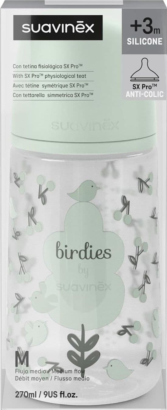 Suavinex - Biberon Birdies Flusso Medio 270 ml - 3