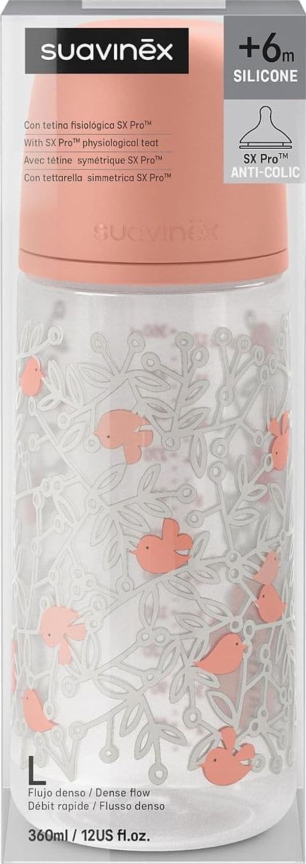Suavinex - Biberon Birdies Flusso Rapido 360 ml - 8