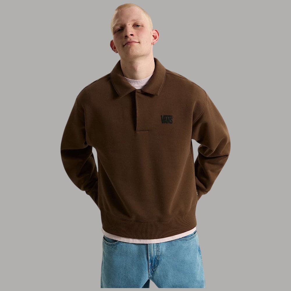 Polo Vans Fleece Pullover con logo ricamato - 7