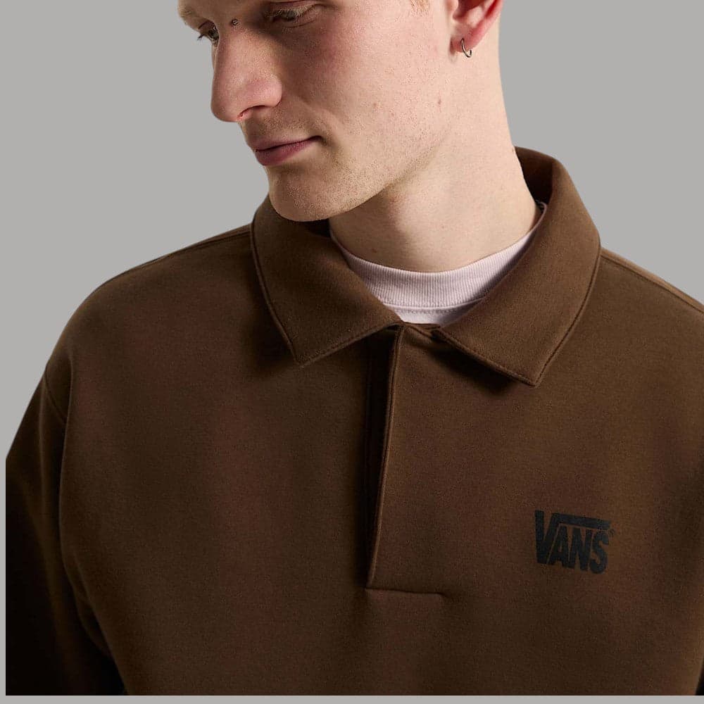 Polo Vans Fleece Pullover con logo ricamato - 8