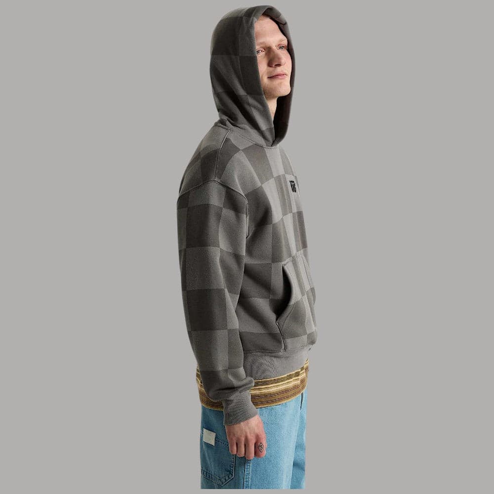 Felpa con cappuccio Vans Stretch Logo Checkerboard Beige - 7