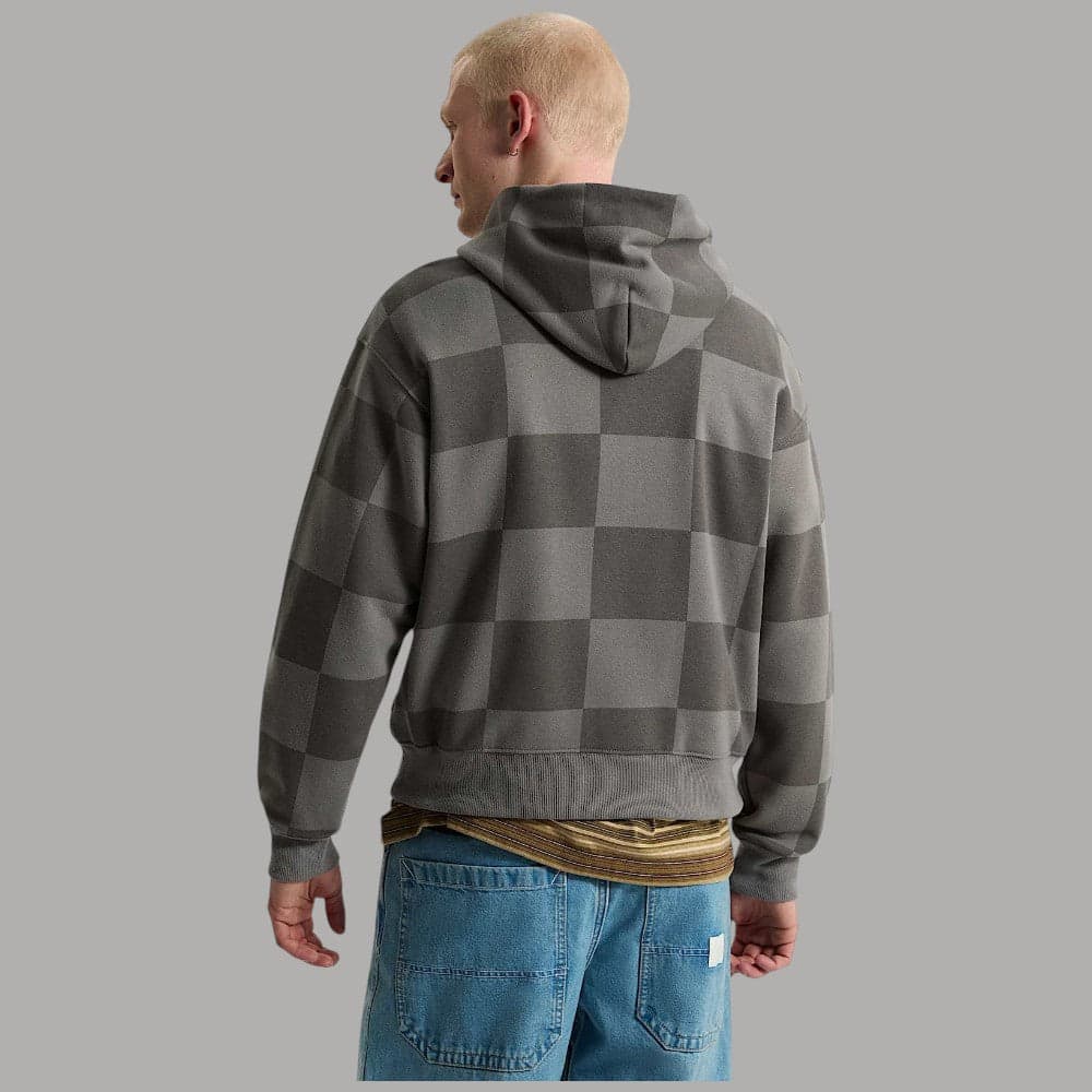 Felpa con cappuccio Vans Stretch Logo Checkerboard Beige - 8
