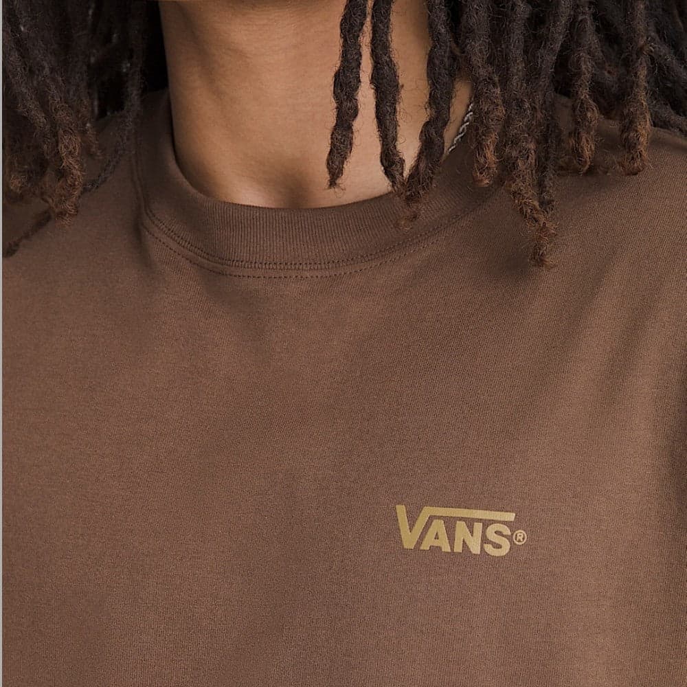 T-shirt Vans New Left Chest Marrone in cotone - 2