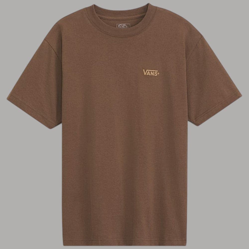 T-shirt Vans New Left Chest Marrone in cotone - 4