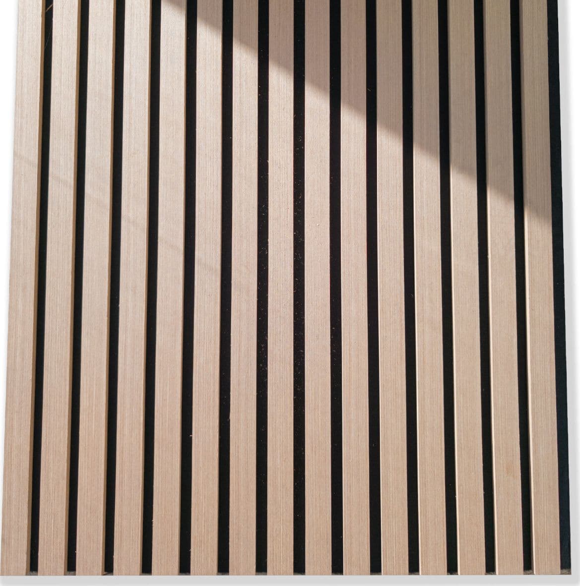 Pannello acustico a lamelli in vero legno di Rovere bronzato, fibra di legno e feltro – 12 × 600 × 2900 mm – 1,74 m² - 4