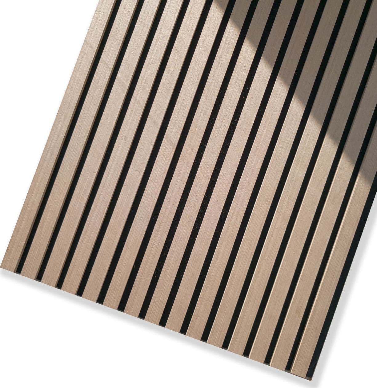 Pannello acustico a lamelli in vero legno di Rovere bronzato, fibra di legno e feltro – 12 × 600 × 2900 mm – 1,74 m² - 5
