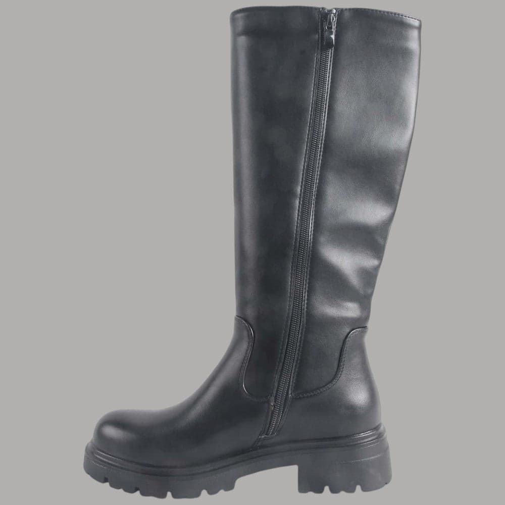 Stivale alto YNot Studio con suola dentellata nero - 3