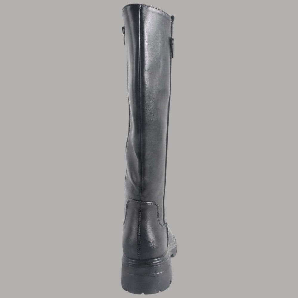 Stivale alto YNot Studio con suola dentellata nero - 5