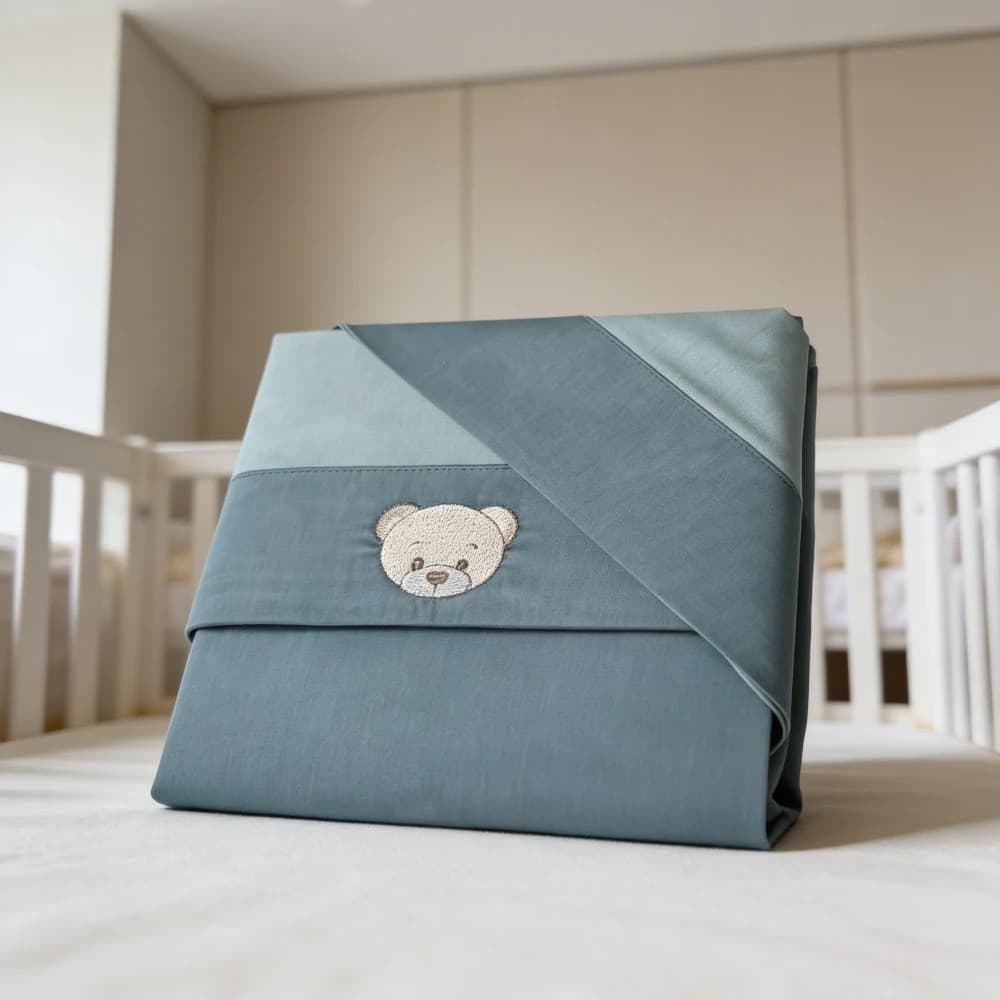 Completo 3 pz Coccolissimi Teddy In Cotone per Lettino Evolutivo – Agave