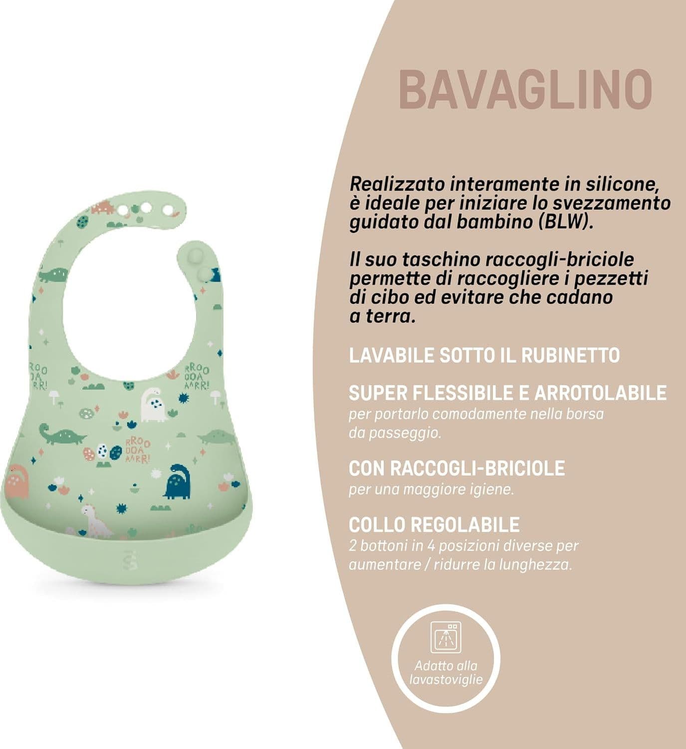 Suavinex - Confezione da 2 Bavaglini in Silicone - 2