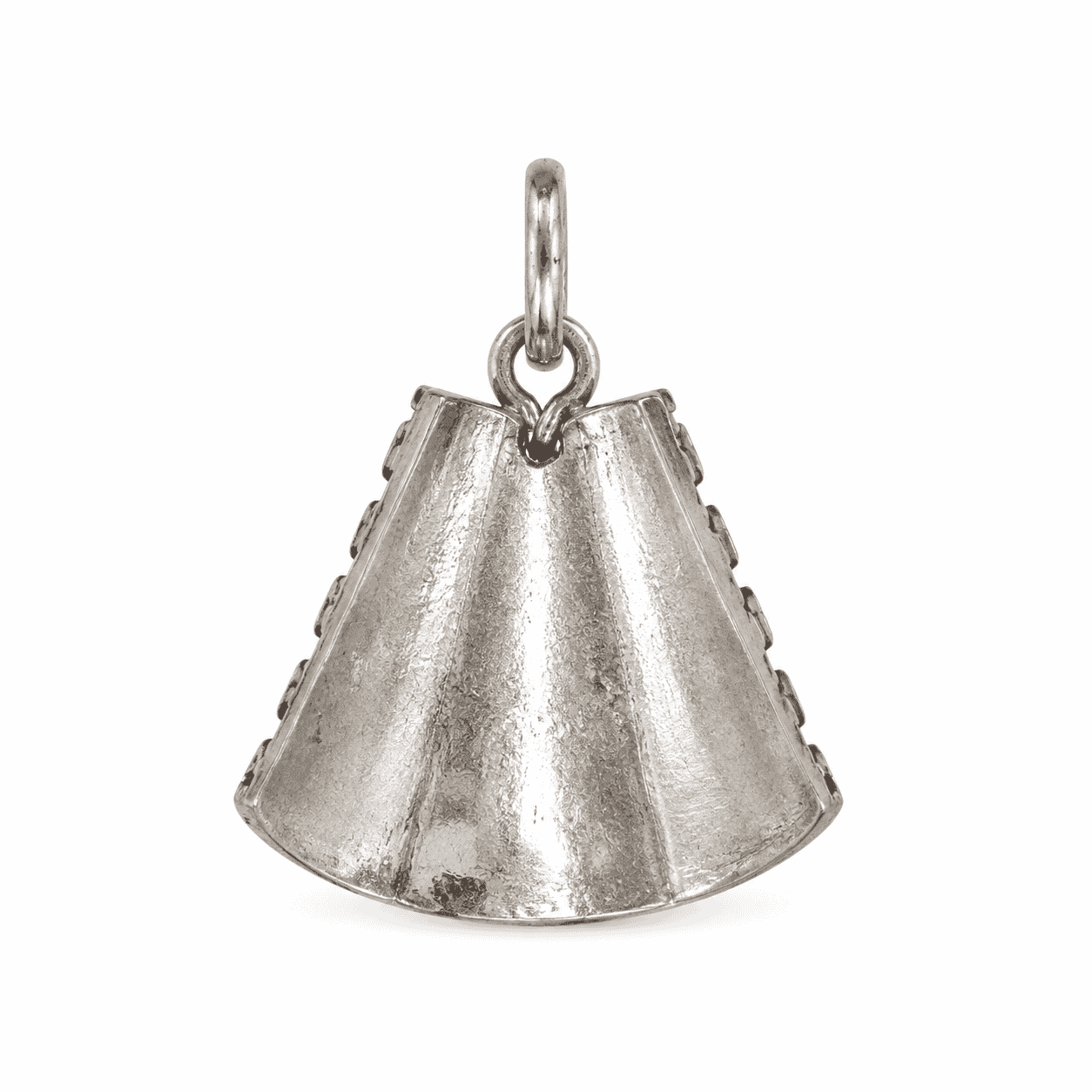 Collana Sarda con Ciondolo Nuraghe in Argento 925 e Caucciù Nero - 2