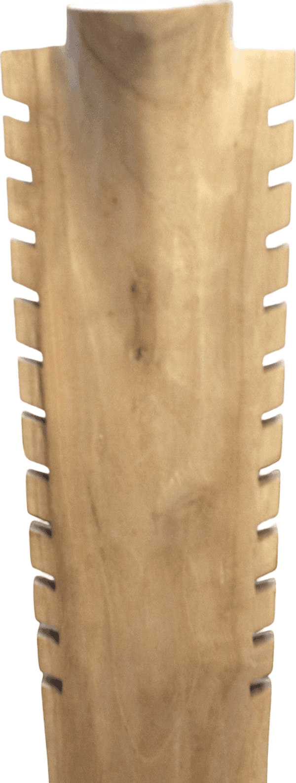 Porta Collane in Legno Naturale Fatto a Mano a Bali – Espositore Etnico per Gioielli e Collane - 3