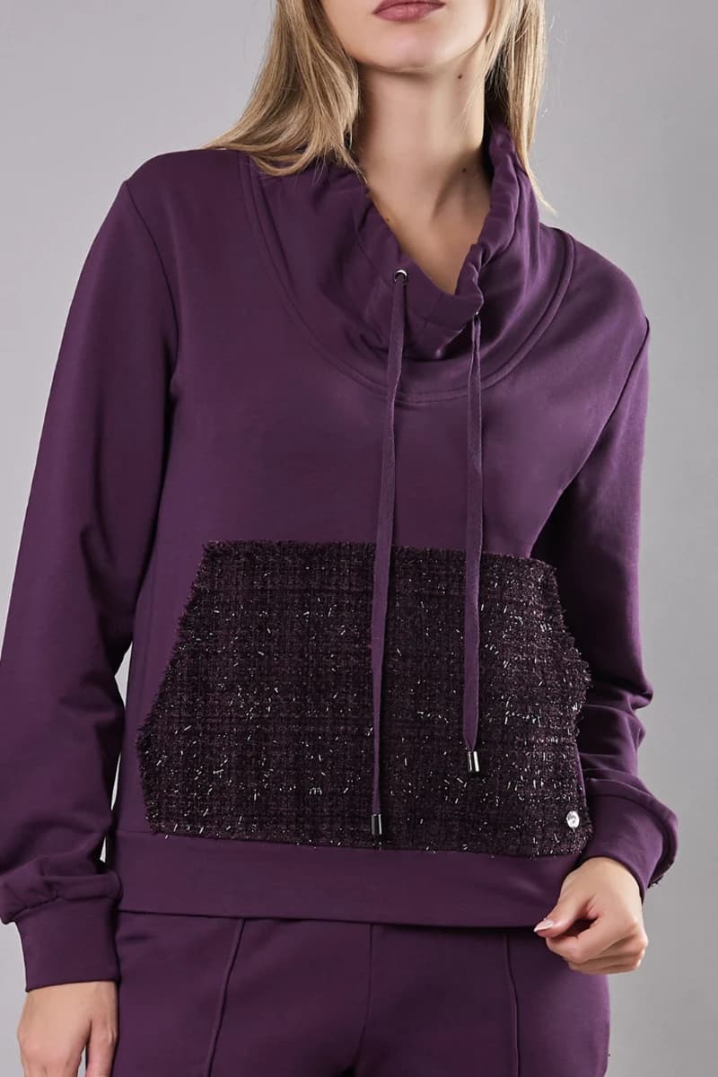 Maglia con collo e coulisse | VERDISSIMA Cosy - 2