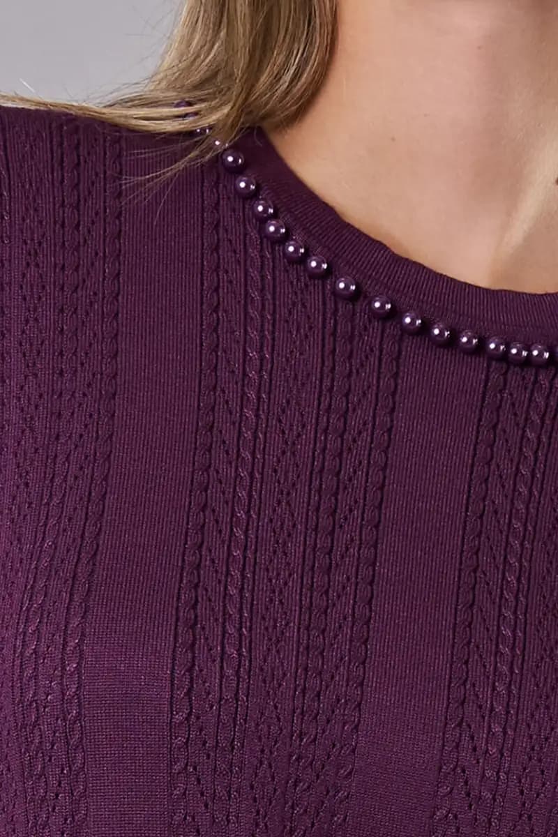 Maglia girocollo con collo removibile | VERDISSIMA Cosy - 11