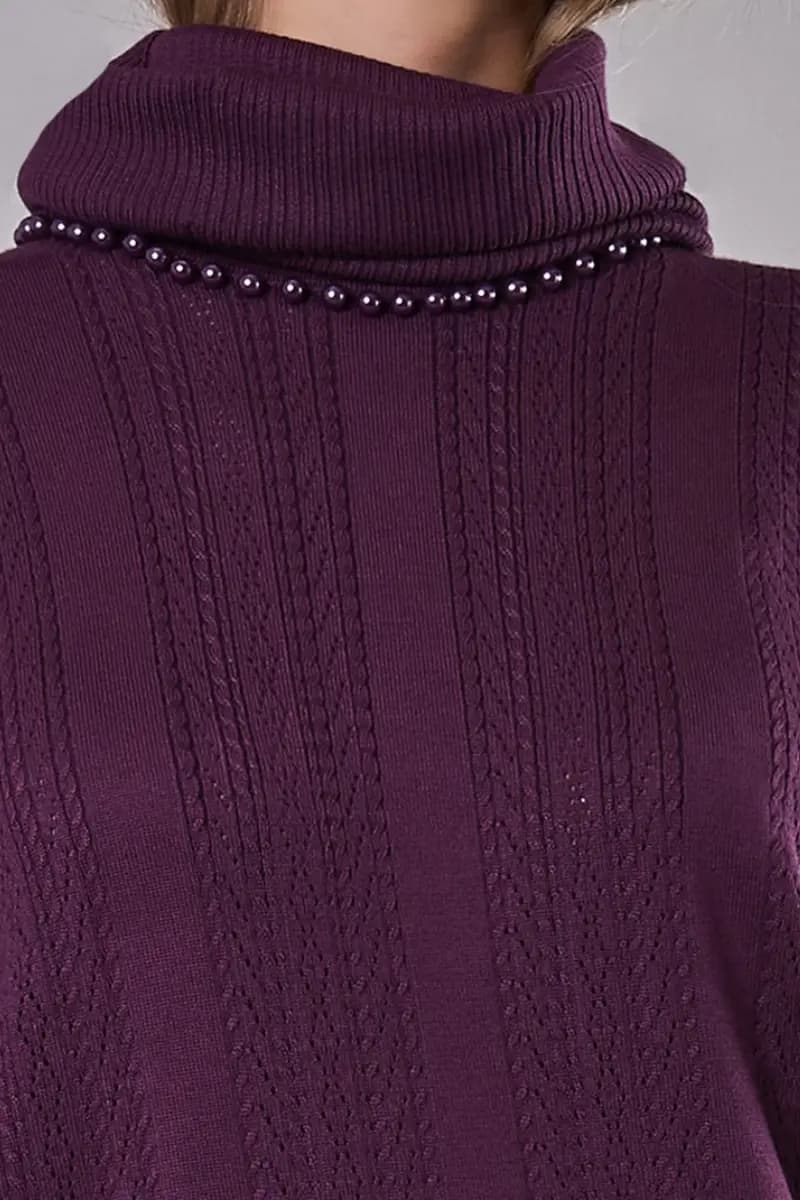 Maglia girocollo con collo removibile | VERDISSIMA Cosy - 10