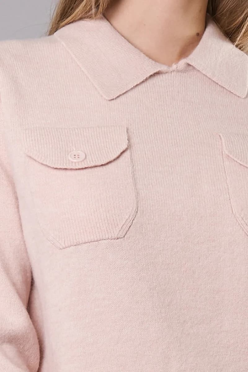 Maglia con colletto e tasche | VERDISSIMA Cosy - 9