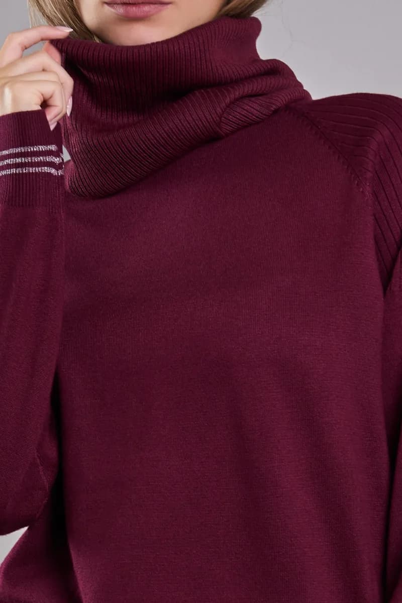 Maglia girocollo con collo removibile | VERDISSIMA Cosy - 11