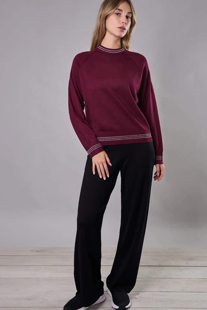 Maglia girocollo con collo removibile | VERDISSIMA Cosy - 13
