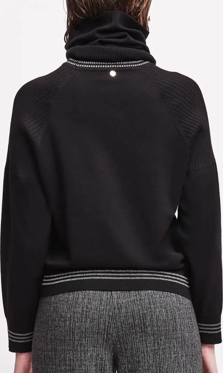 Maglia girocollo con collo removibile | VERDISSIMA Cosy - 4