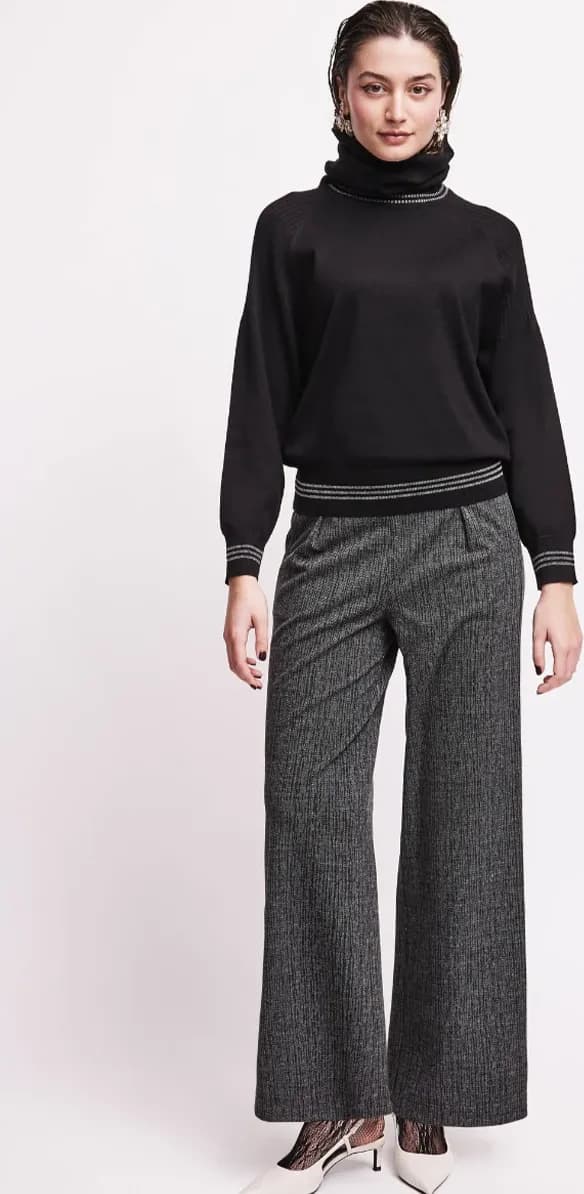Maglia girocollo con collo removibile | VERDISSIMA Cosy - 7