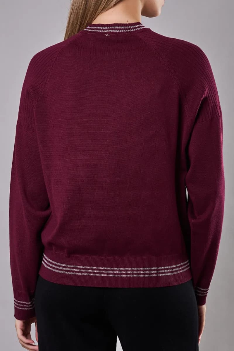 Maglia girocollo con collo removibile | VERDISSIMA Cosy - 10