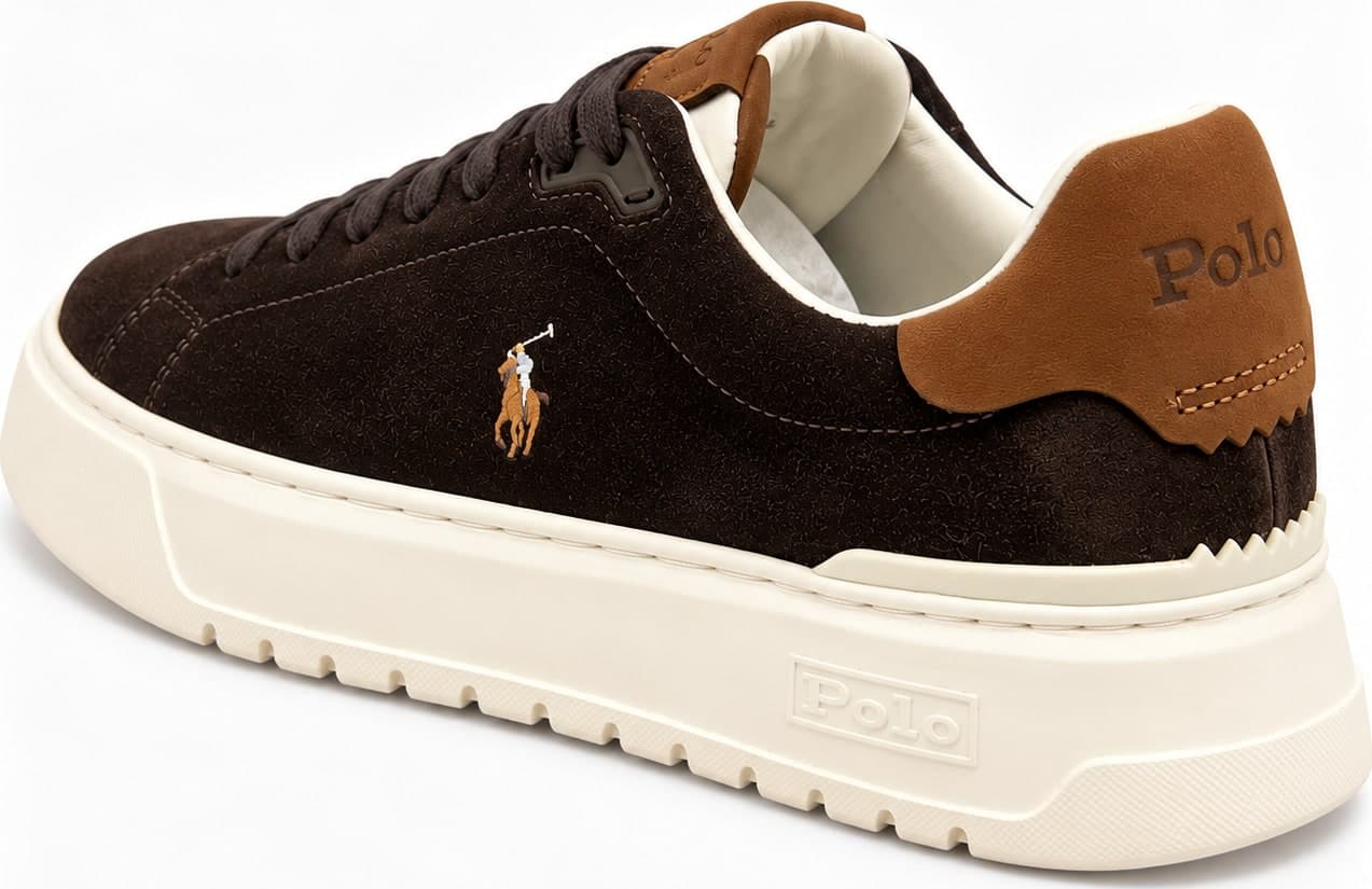 Scarpa moro Ralph lauren SUEDE/NUBUCK RLITE COURT SK L TL - 5