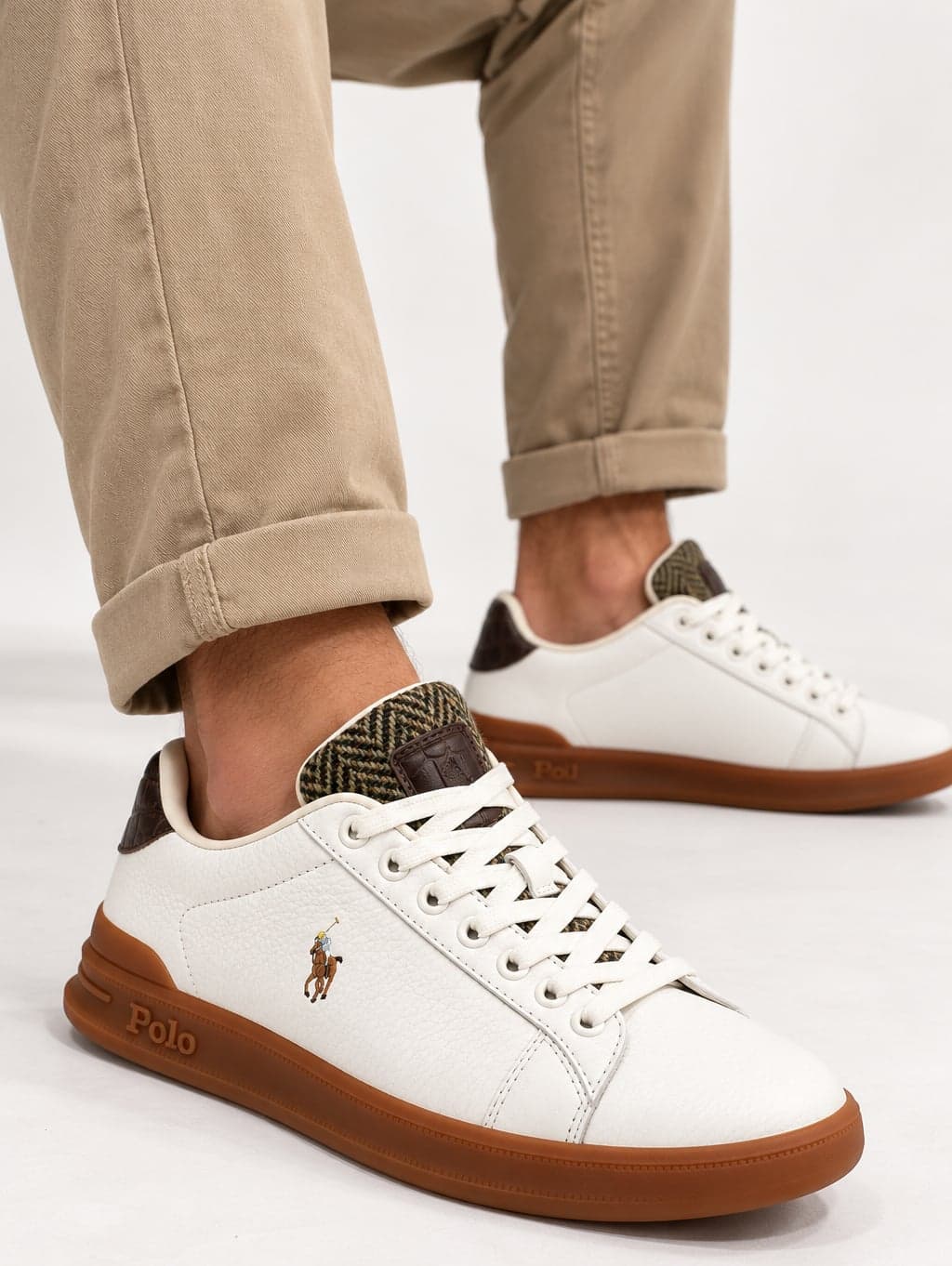 Scarpa panna e moro Ralph laureLTR/TWD/CROC EB LTR HTR CRT III SK LTL