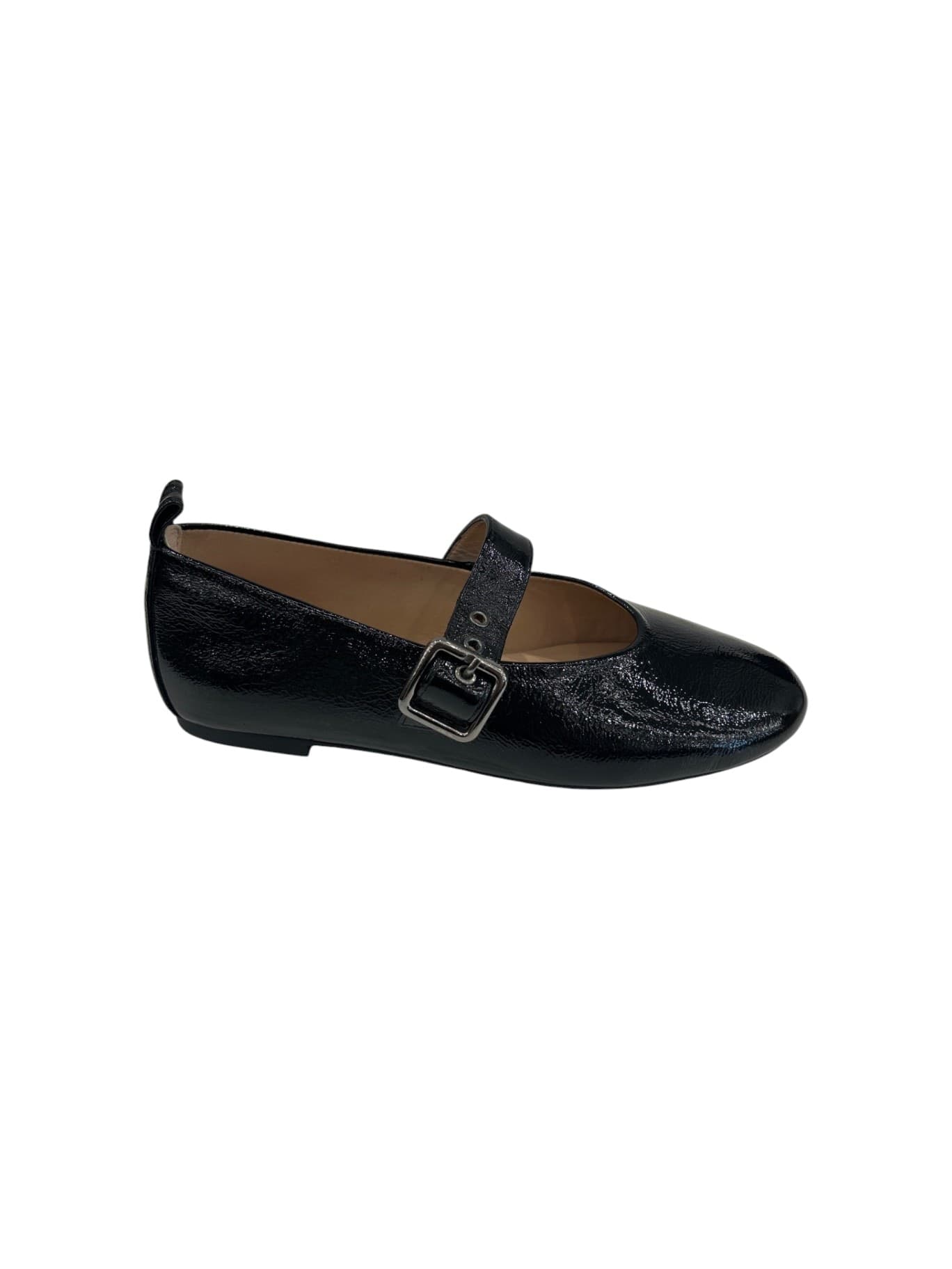 UNISA  Ballerine Donna in Pelle Nera con Cinturino - 2
