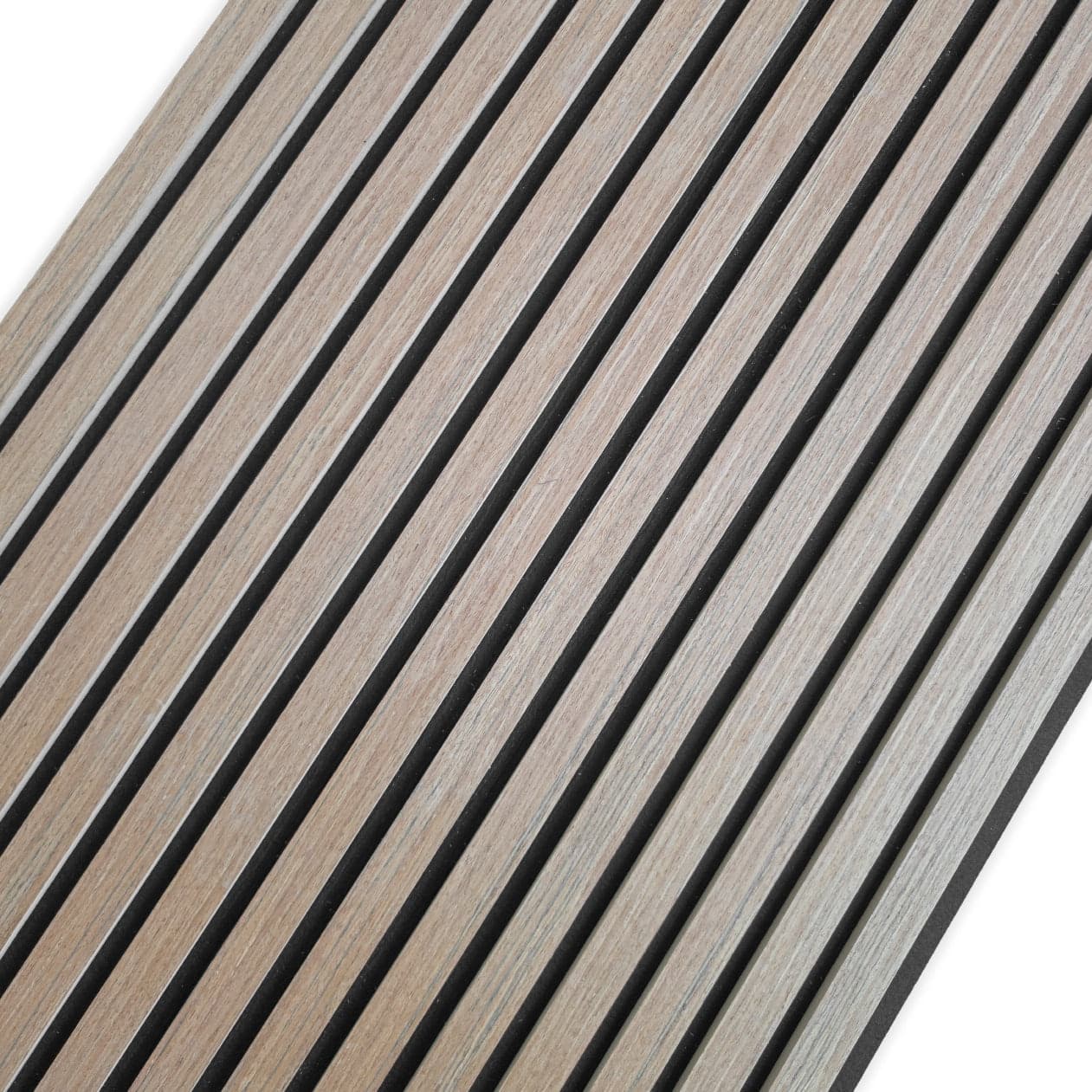 Pannello acustico a lamelli in vero legno di Teak, fibra di legno e feltro – 12 × 600 × 2900 mm – 1,74 m² - 6