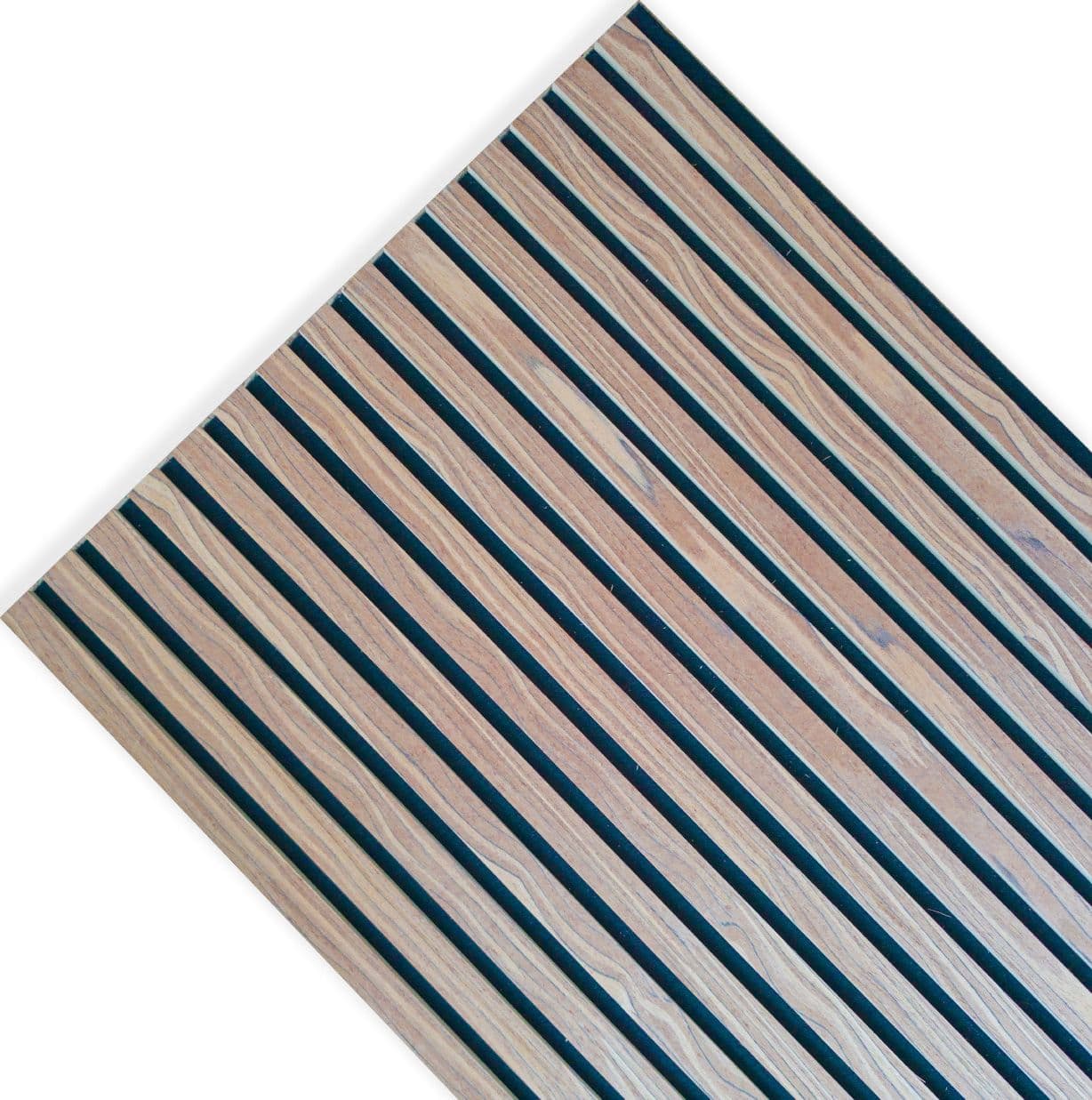 Pannello Acustico a Lamelli Vero Legno di Tung, Fibra di Legno e Feltro 12x600x2900 mm – 1,74 m² - 4