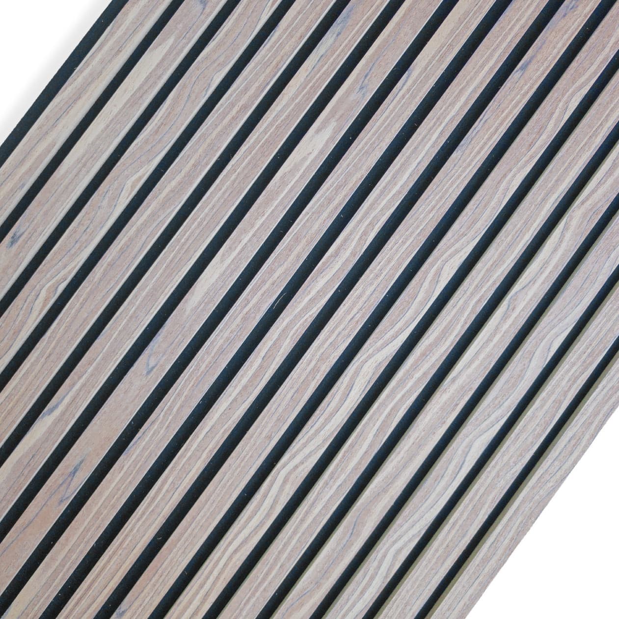 Pannello Acustico a Lamelli Vero Legno di Tung, Fibra di Legno e Feltro 12x600x2900 mm – 1,74 m² - 7