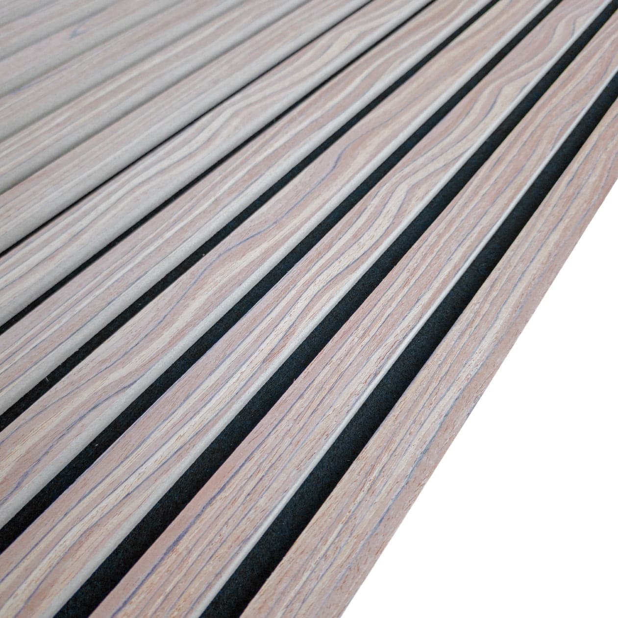Pannello Acustico a Lamelli Vero Legno di Tung, Fibra di Legno e Feltro 12x600x2900 mm – 1,74 m² - 8