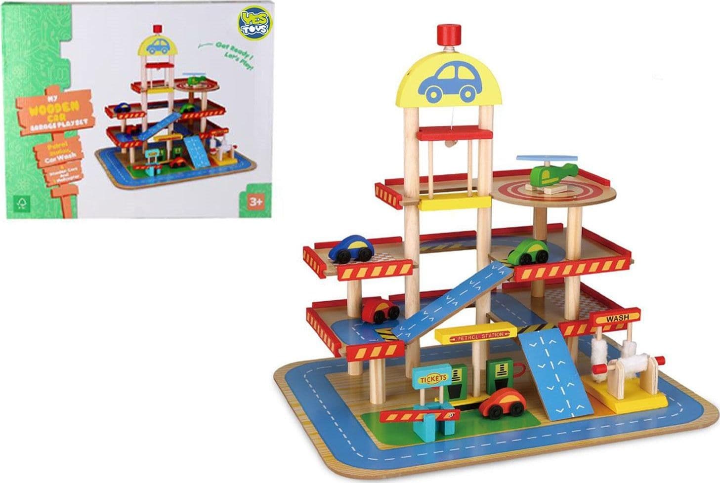 Garage Auto Playset Legno - 2