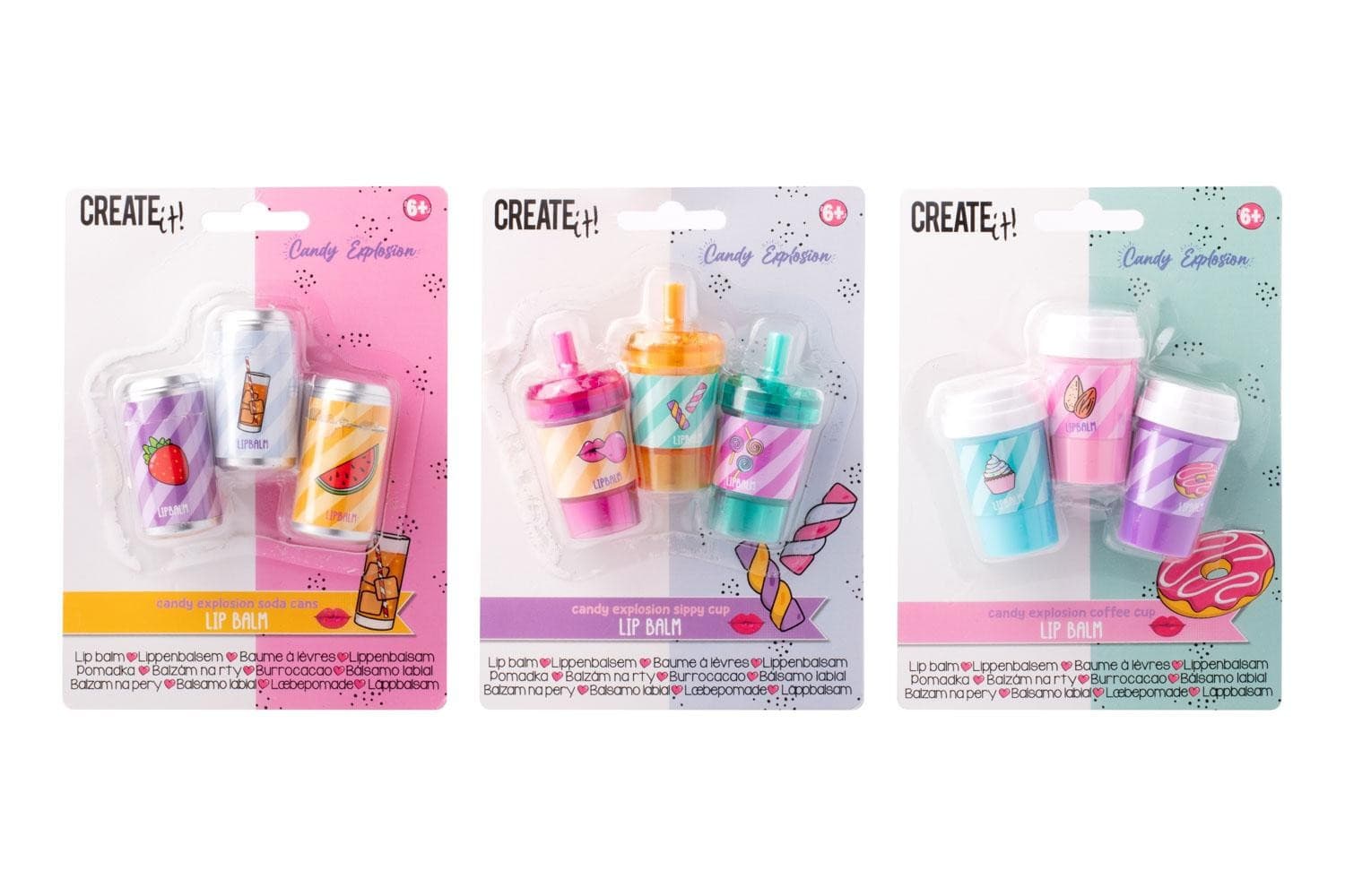 Create it Candy Lip Balm 3 pz assortiti - 2